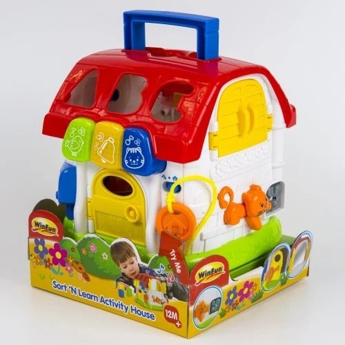 ABC Activity House with Shape Sorter & Sounds – Interactive Learning Toy for Toddlers - Image 5