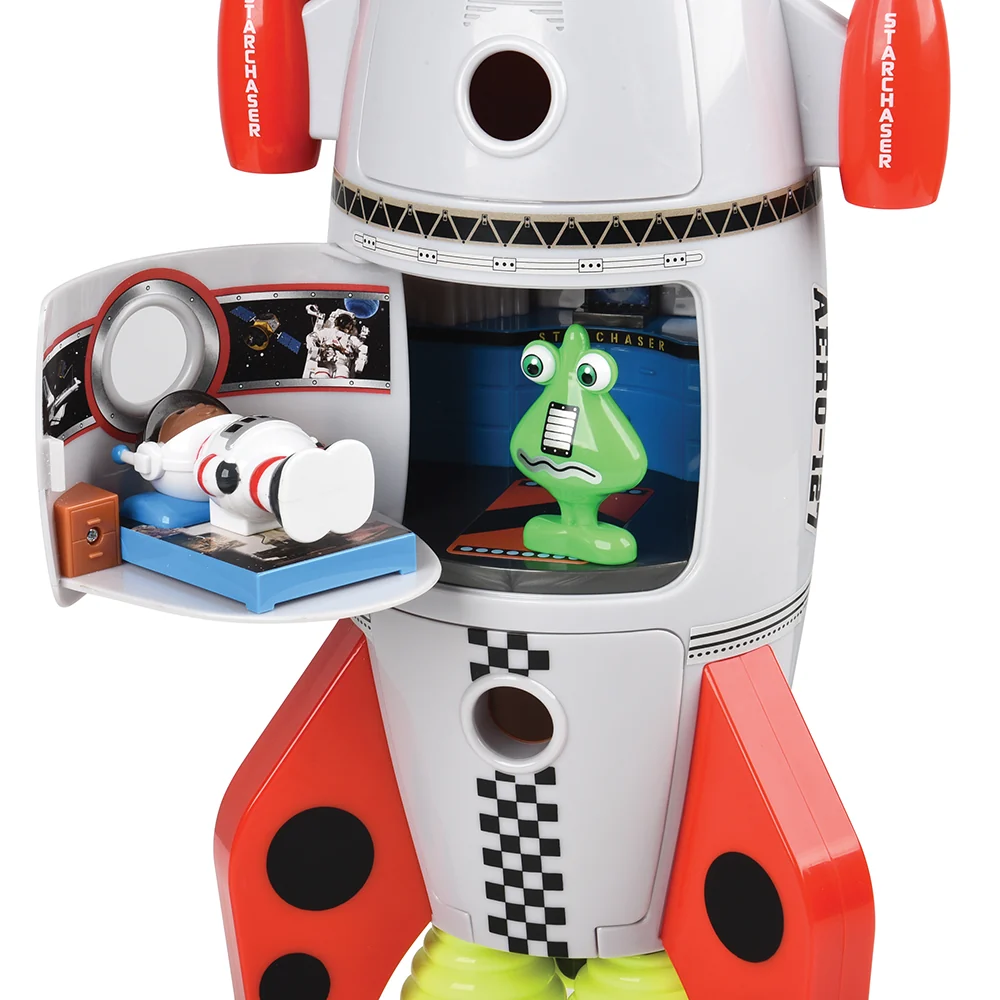 Space Mission Rocket Ship Playset with Sounds | 7-Piece Astronaut & Alien Adventure Set - Image 5