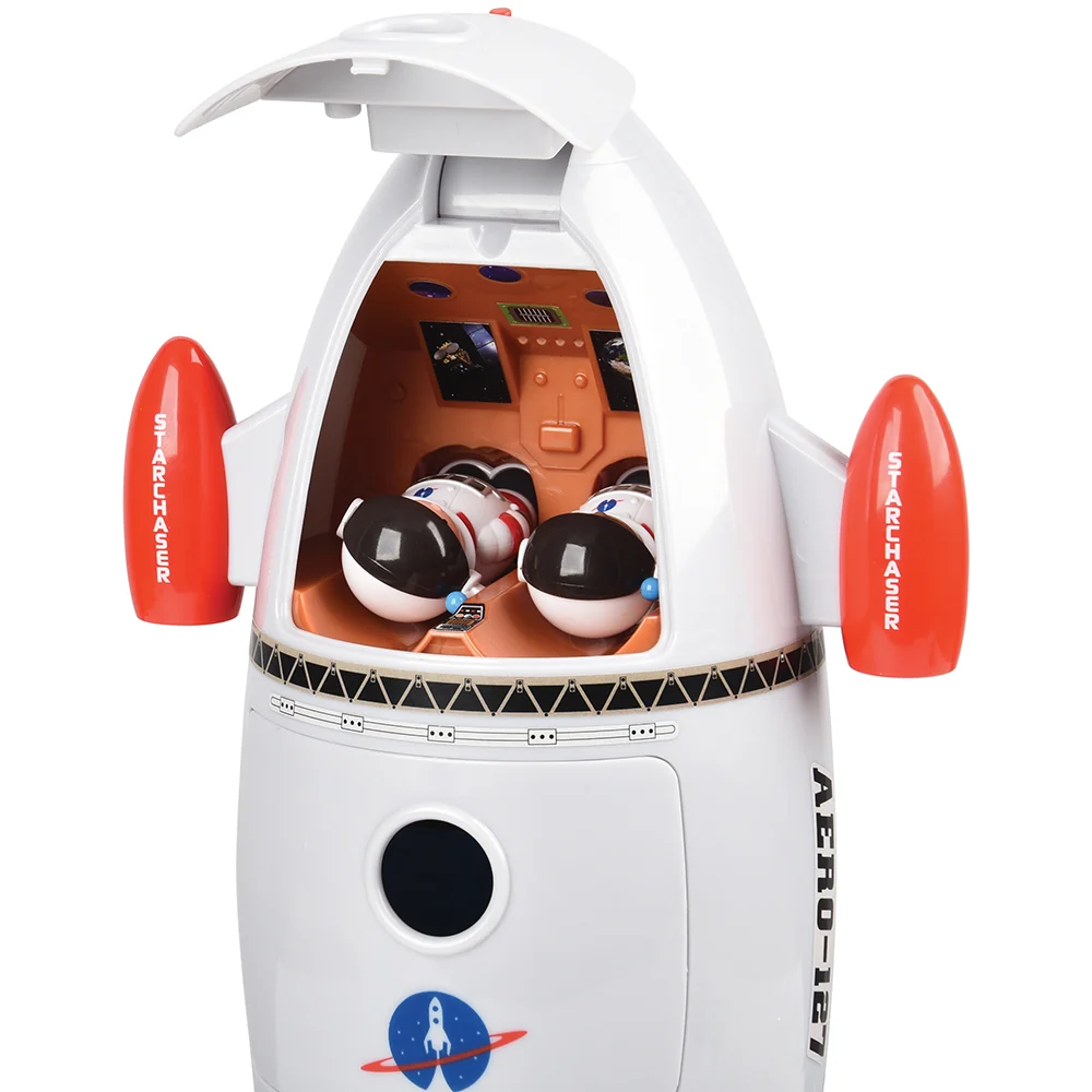 Space Mission Rocket Ship Playset with Sounds | 7-Piece Astronaut & Alien Adventure Set - Image 6
