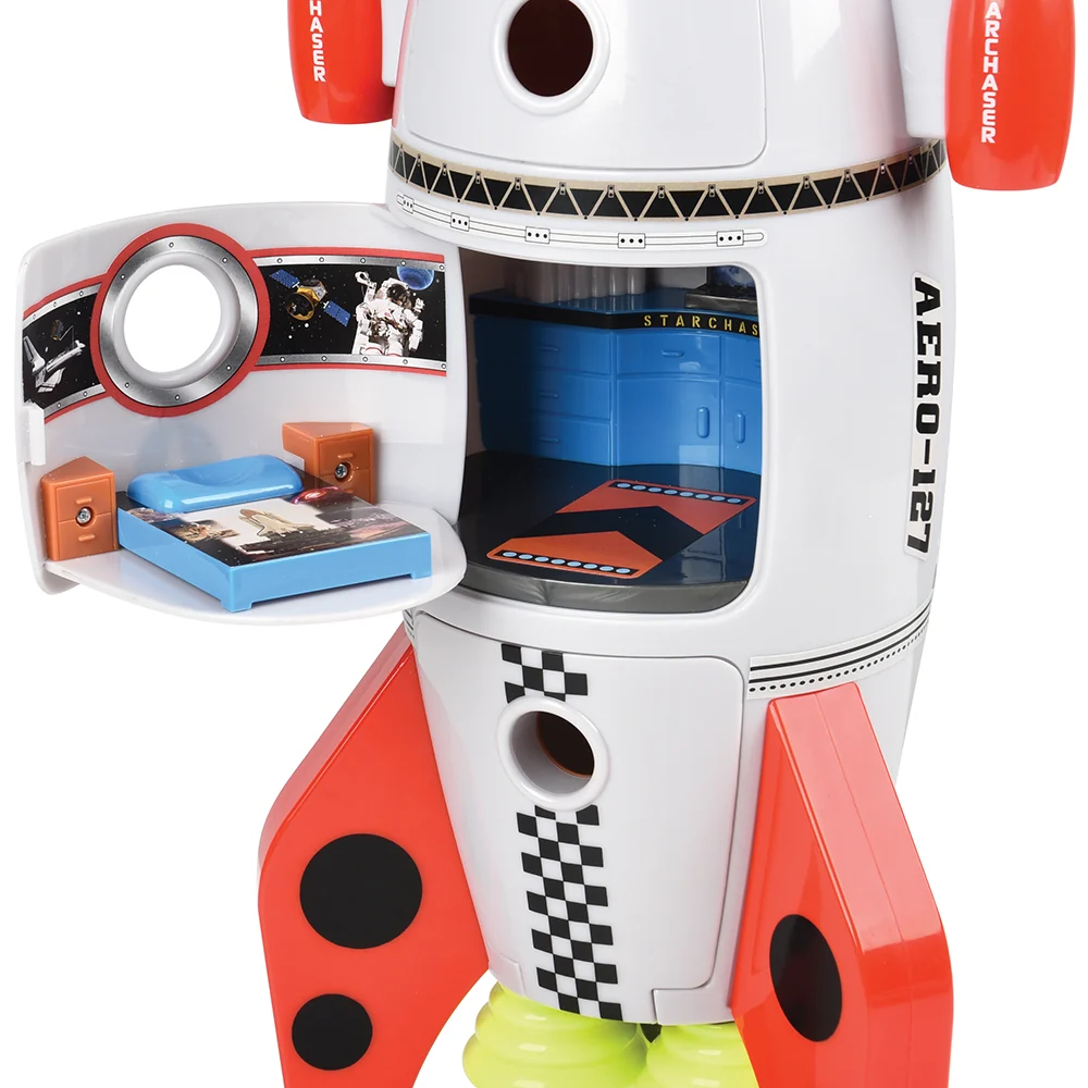 Space Mission Rocket Ship Playset with Sounds | 7-Piece Astronaut & Alien Adventure Set - Image 8