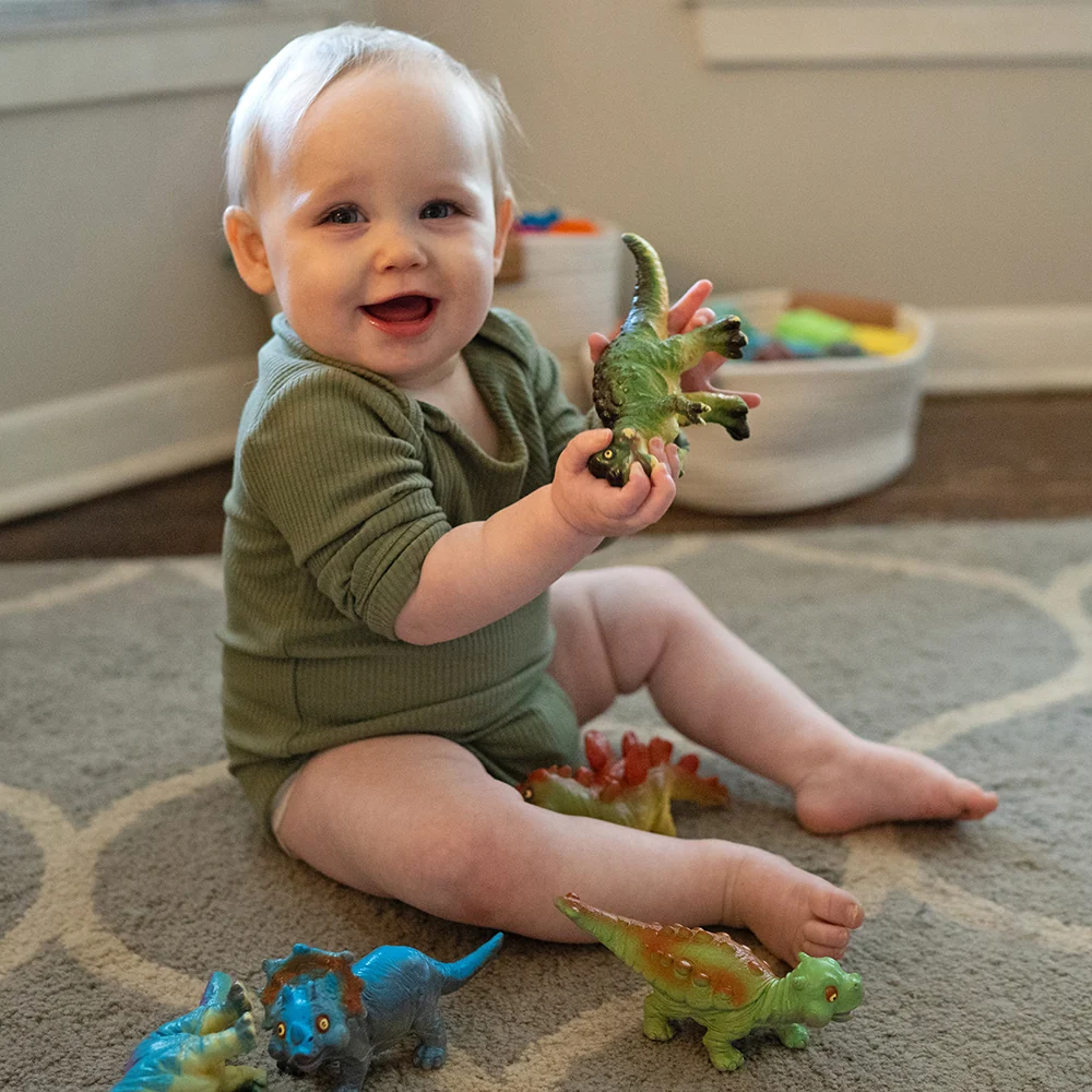 Soft Squeezable Dinosaur Set | 6 Washable Toys - Image 3