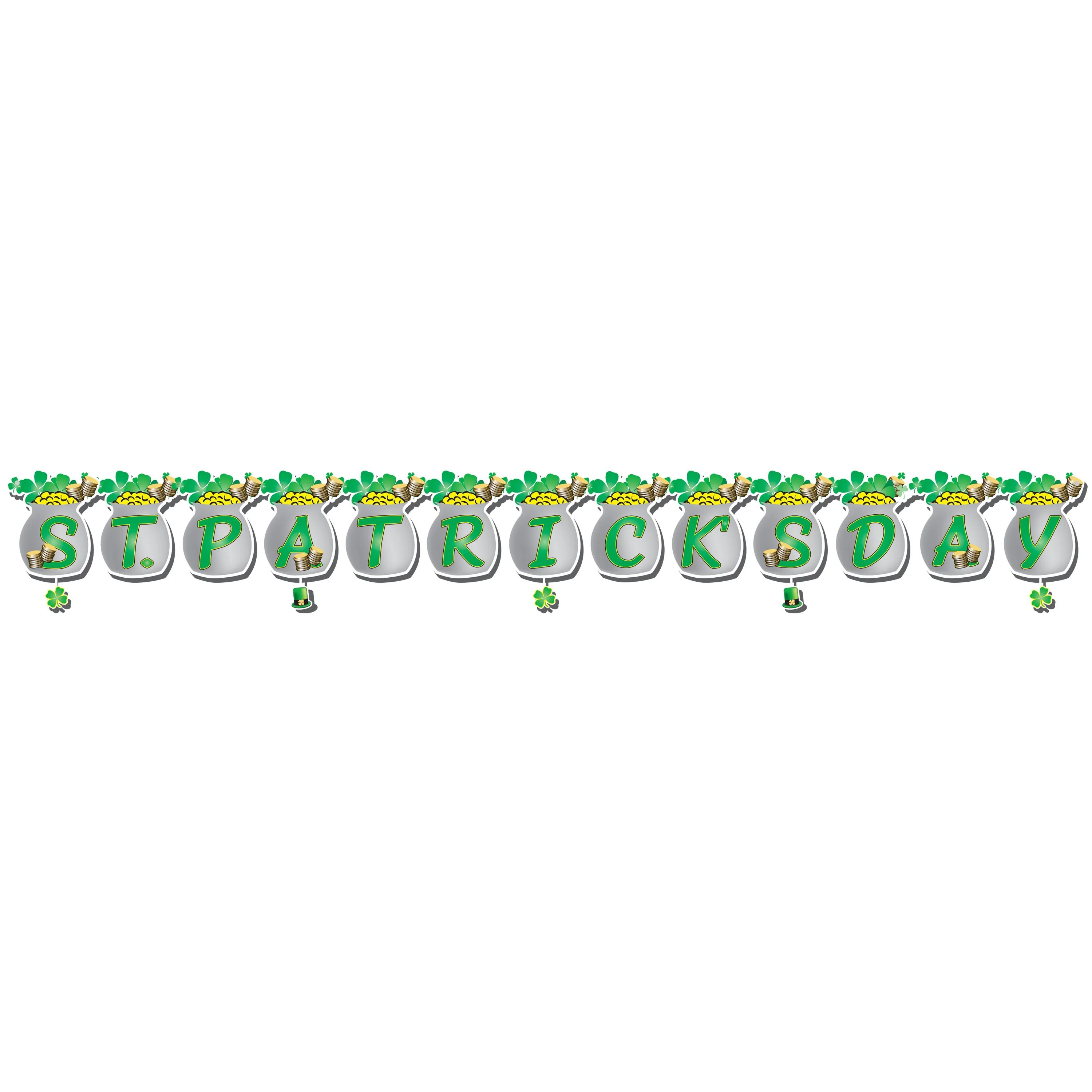 St. Patrick’s Day Classroom Banner – Festive Shamrock & Pot of Gold Décor - Image 2