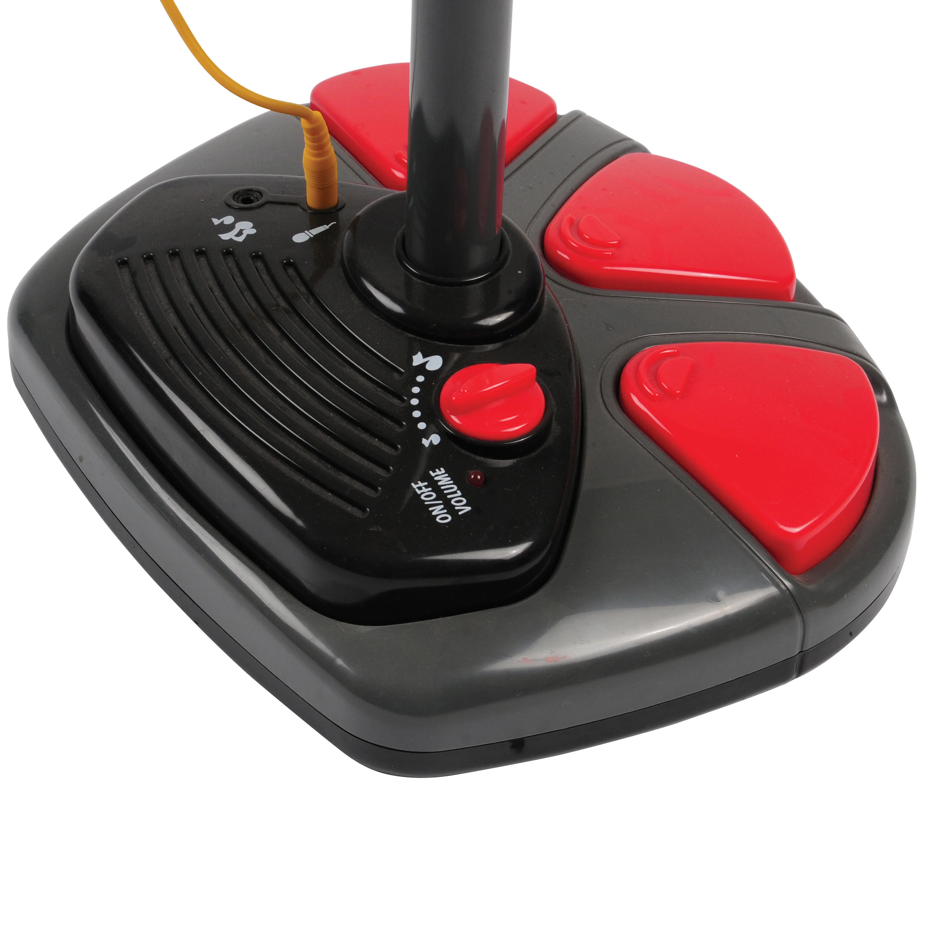 Stage Microphone with Sound Effects & Foot Pedals | Adjustable Stand, Applause, Drum Sounds - Image 3