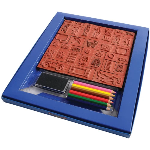 Stamp-A-Story Creative Rubber Stamp Set | 33 Stamps - Image 9