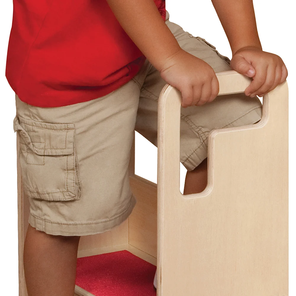 Step-Up-N-Wash Hardwood Step Stool | Slip-Resistant Design - Image 5