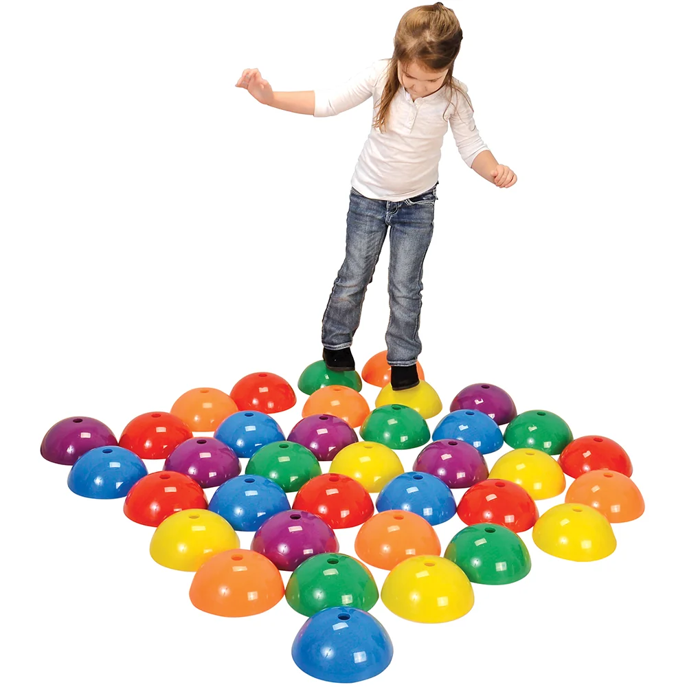 Stepping Domes: Set of 36 Domed Cones for Indoor or Outdoor Classroom Use