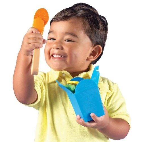 Kids' Play Food – 17-Piece Vegetable Stir-Fry Set with Wok - Image 5