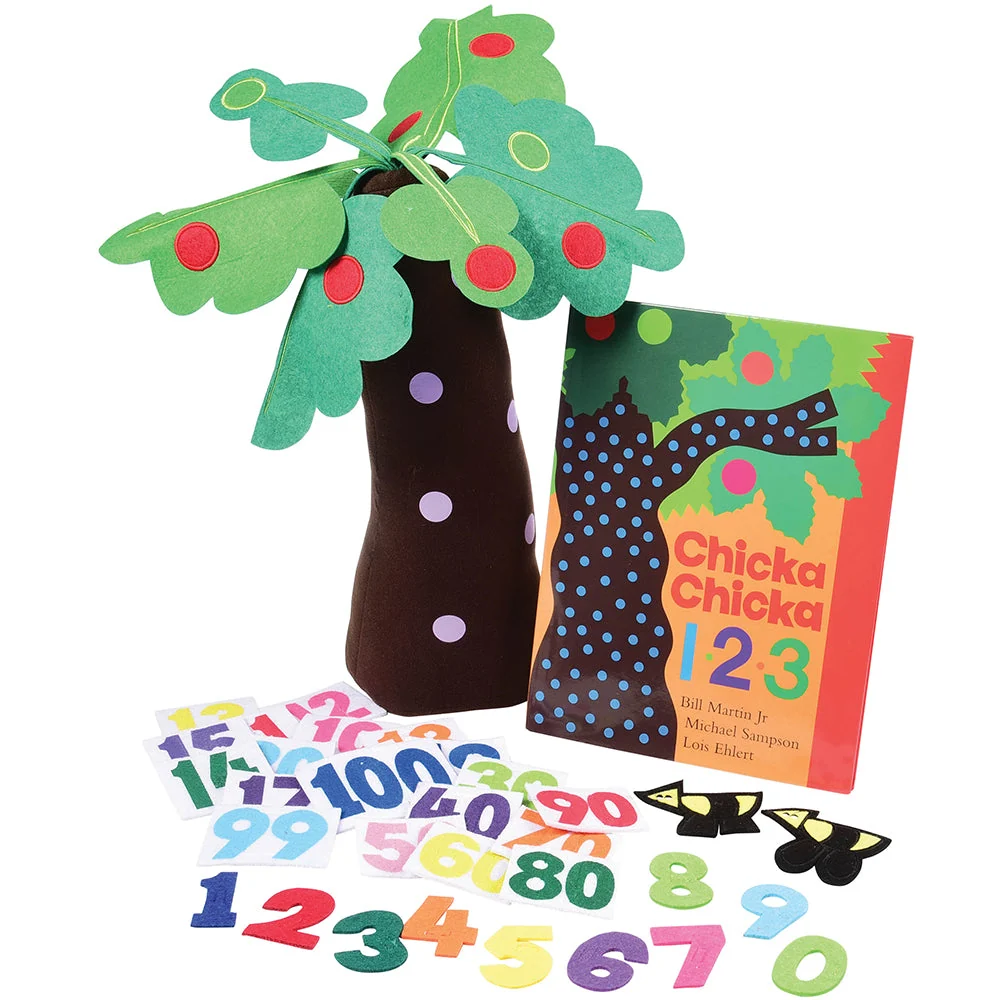 Chicka Chicka 1-2-3 Learning Set | Hardcover Book, 20" Fabric Tree & 30 Numerals* - Image 4