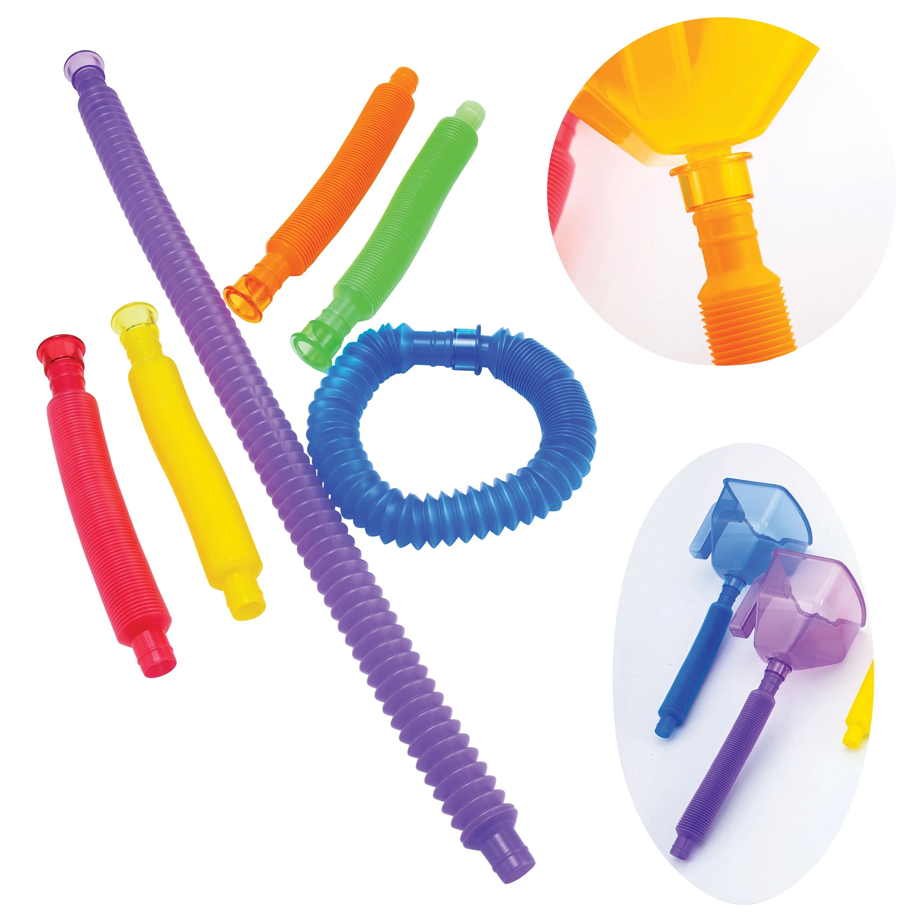 Water Play STEM Tools Set with Stretch Pipes & Funnels | Hands-On Sensory Exploration