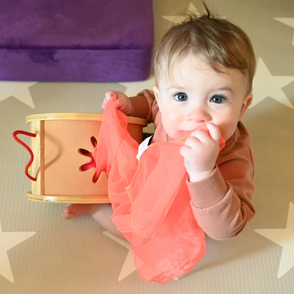 Stuff 'N Pull Scarf Tote | 13-Piece Colorful Sensory & Fine Motor Play Set - Image 13