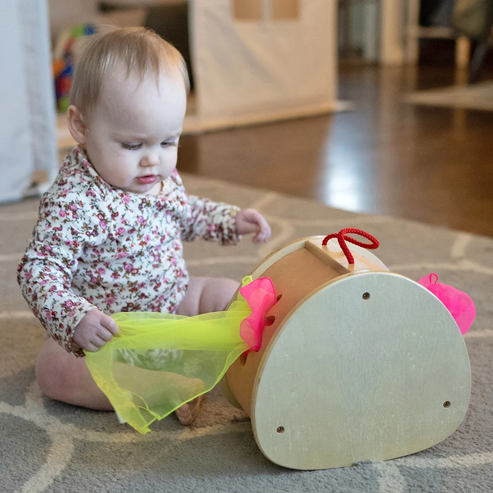 Stuff 'N Pull Scarf Tote | 13-Piece Colorful Sensory & Fine Motor Play Set - Image 5