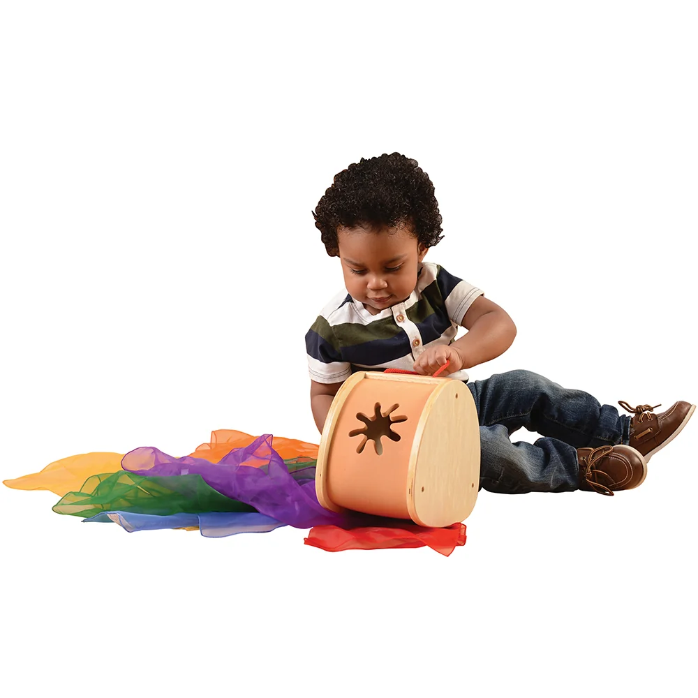 Stuff 'N Pull Scarf Tote | 13-Piece Colorful Sensory & Fine Motor Play Set - Image 9
