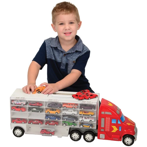 Super-Rig Carrier for 44 Die-Cast Cars | Heavy-Duty 8-Wheel Storage Case with Handle - Image 4