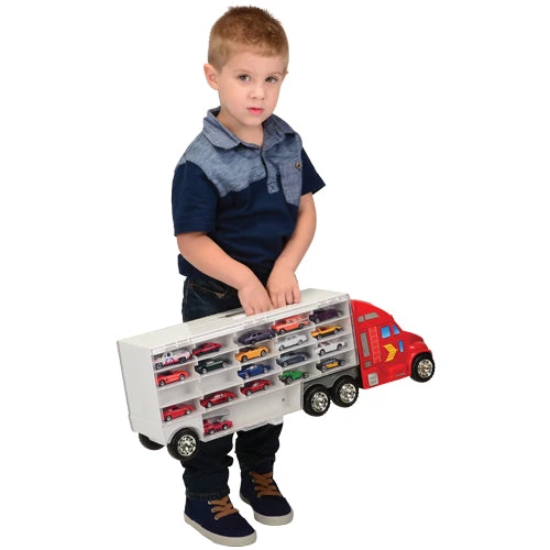 Super-Rig Carrier for 44 Die-Cast Cars | Heavy-Duty 8-Wheel Storage Case with Handle - Image 5