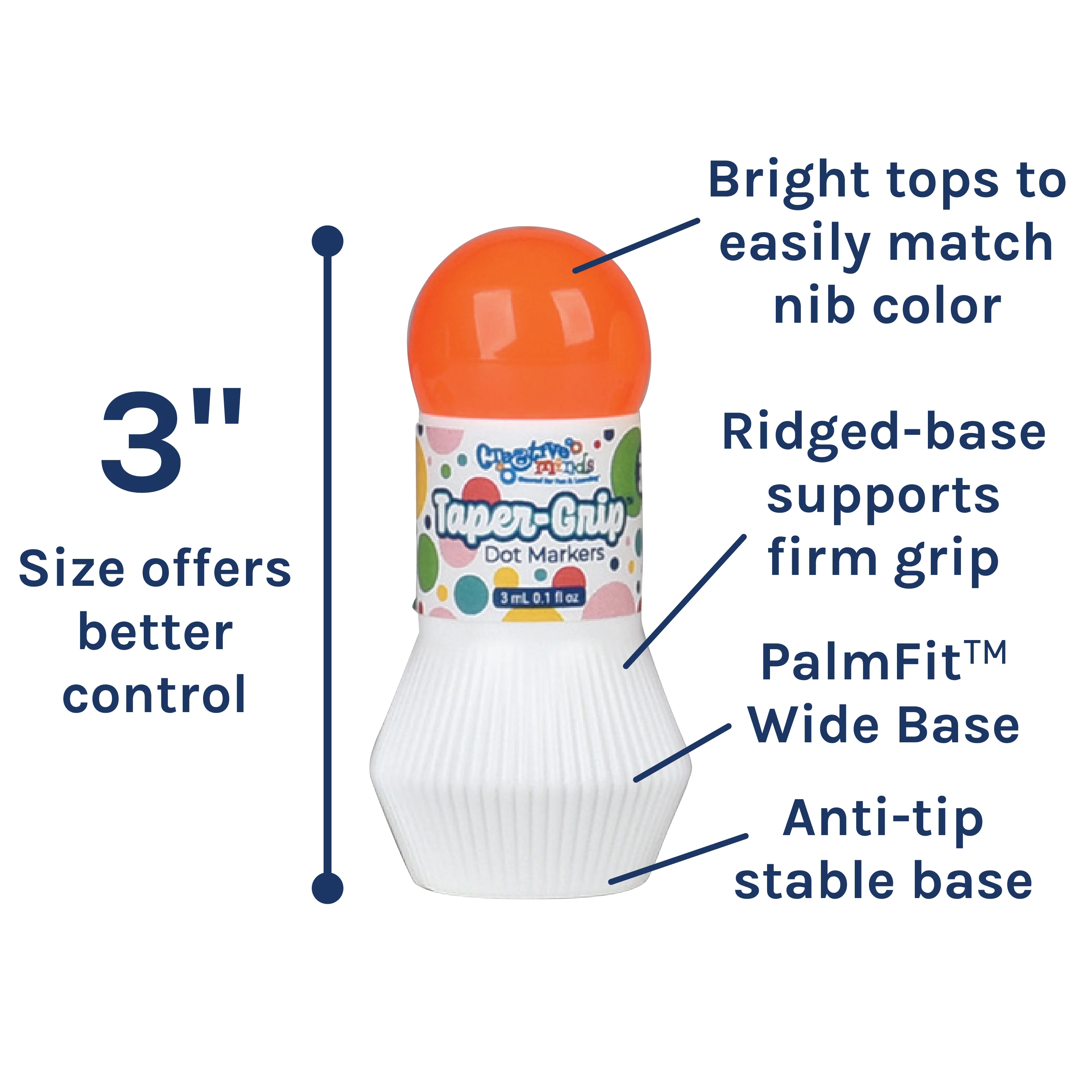 Washable Chubby Dot Markers - Set of 8 - Image 6