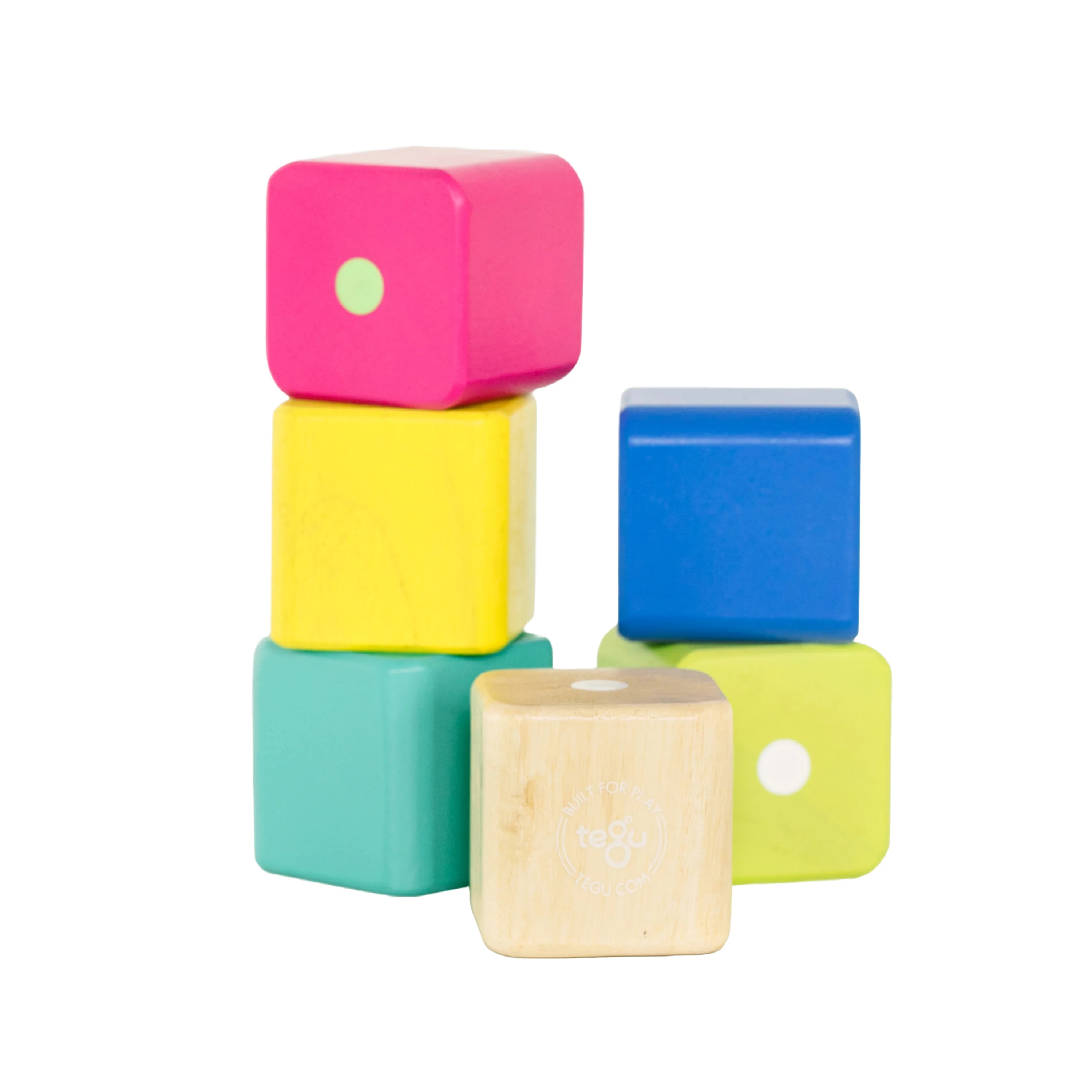 Tegu Baby's First Magnetic Blocks | Eco-Friendly 6-Piece Wooden Starter Set - Image 2