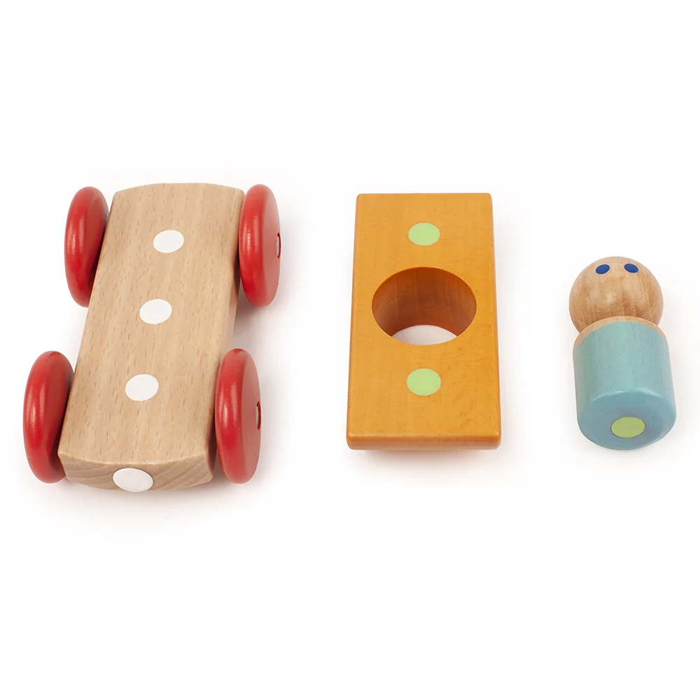 Tegu Orange Magnetic Racer | 3-Piece Set - Image 2