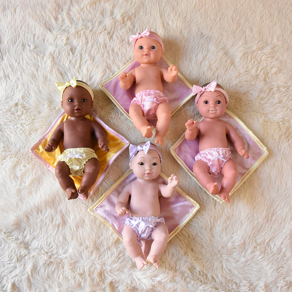 Multi-Ethnic Tender-Touch Baby Dolls | Set of 4 Realistic Dolls - Image 8
