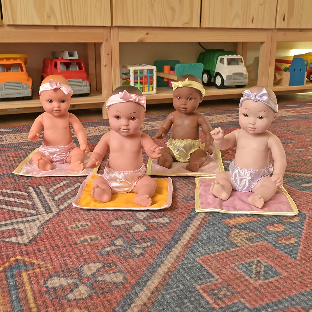 Multi-Ethnic Tender-Touch Baby Dolls | Set of 4 Realistic Dolls - Image 9