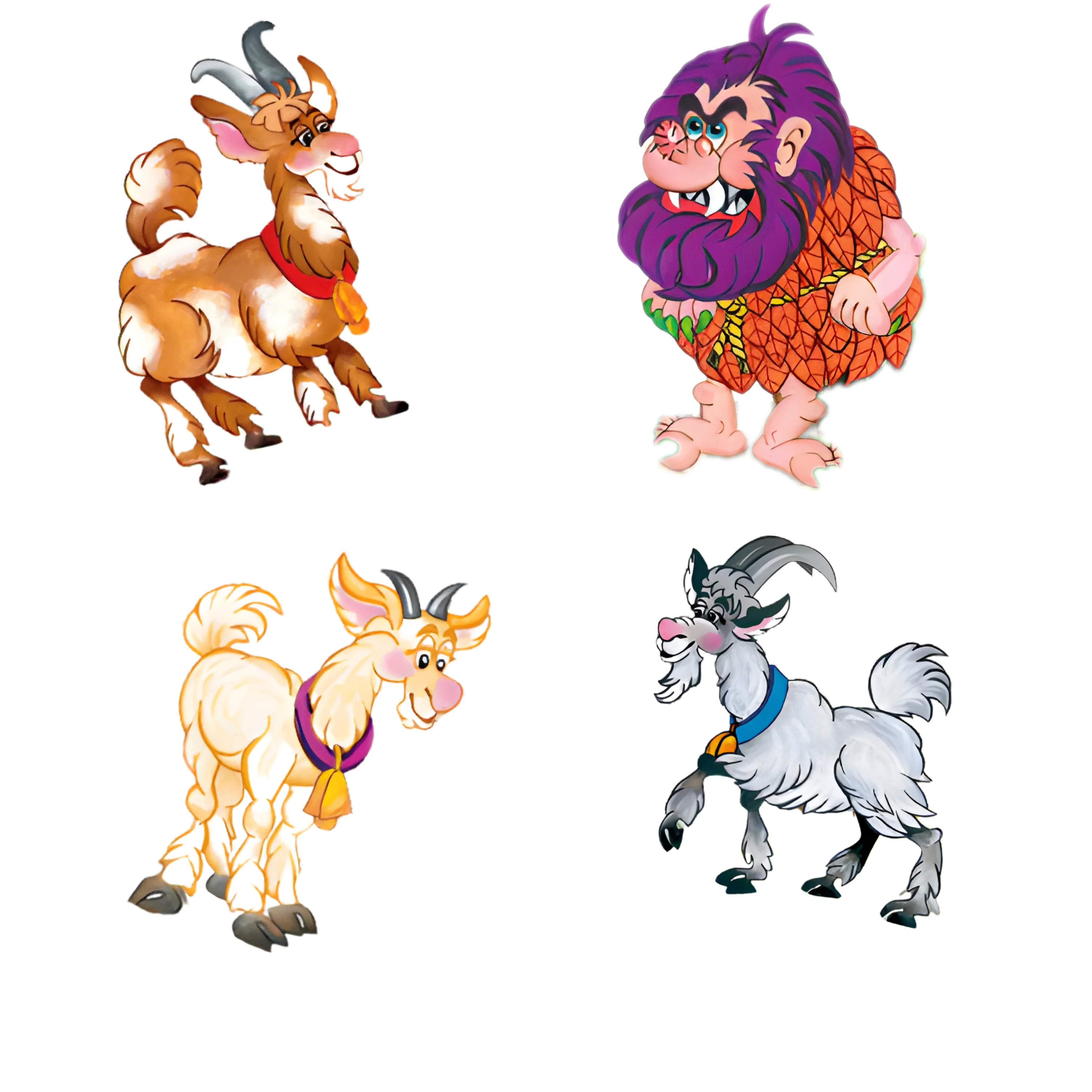 The Three Billy Goats Gruff Background & Felt Set - Image 2