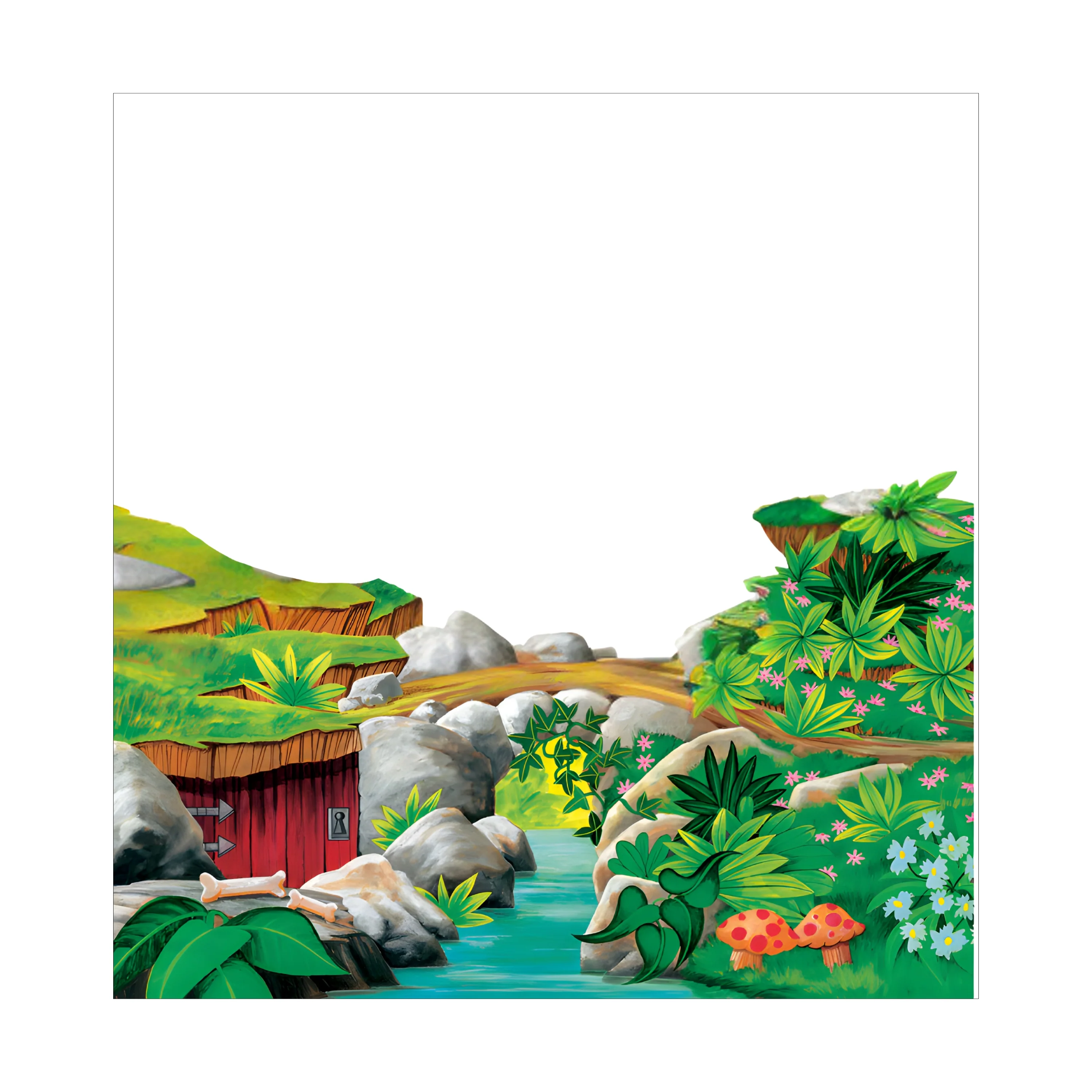 The Three Billy Goats Gruff Background & Felt Set - Image 3