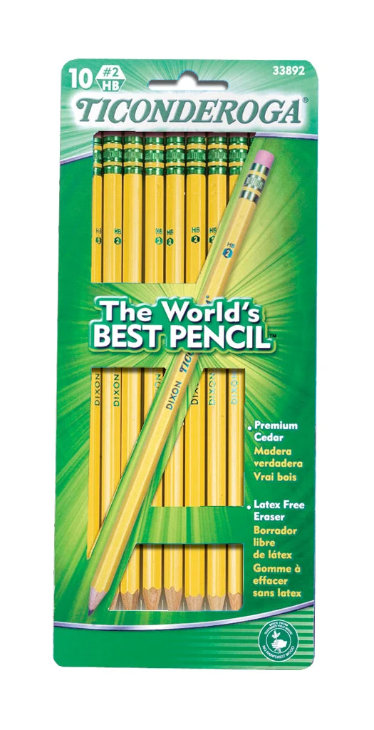 Ticonderoga® #2 Yellow Pencils - 10 pk - Image 2