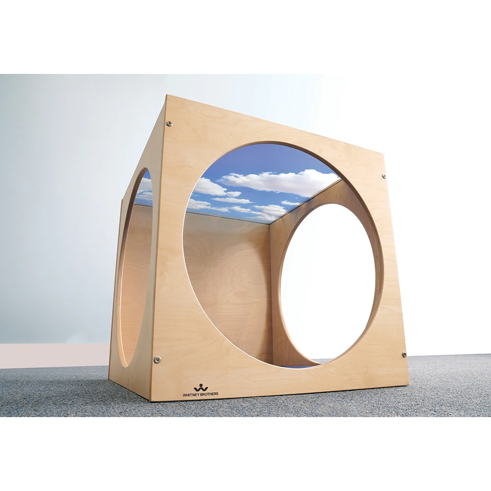 Toddler Acrylic Sky Top Play Cube | Quiet Play & Rest Cube with Shatterproof Acrylic Panel and Floor Mat - Image 2