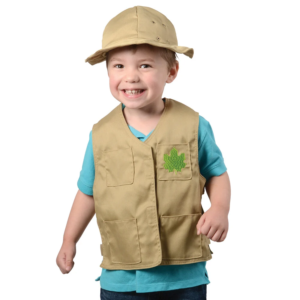 Toddler Dress-Up Vests & Hats Collection: Role-Play Set of 5 | Astronaut, Chef, Farmer, Nature Explorer & Pilot - Image 15
