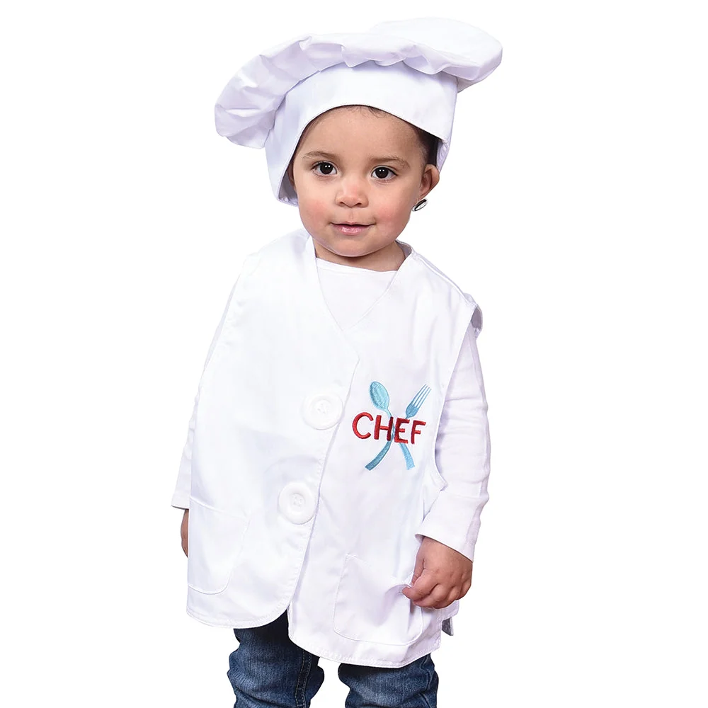 Toddler Dress-Up Vests & Hats Collection: Role-Play Set of 5 | Astronaut, Chef, Farmer, Nature Explorer & Pilot - Image 18