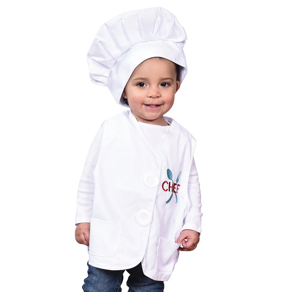 Toddler Dress-Up Vests & Hats Collection: Role-Play Set of 5 | Astronaut, Chef, Farmer, Nature Explorer & Pilot - Image 19