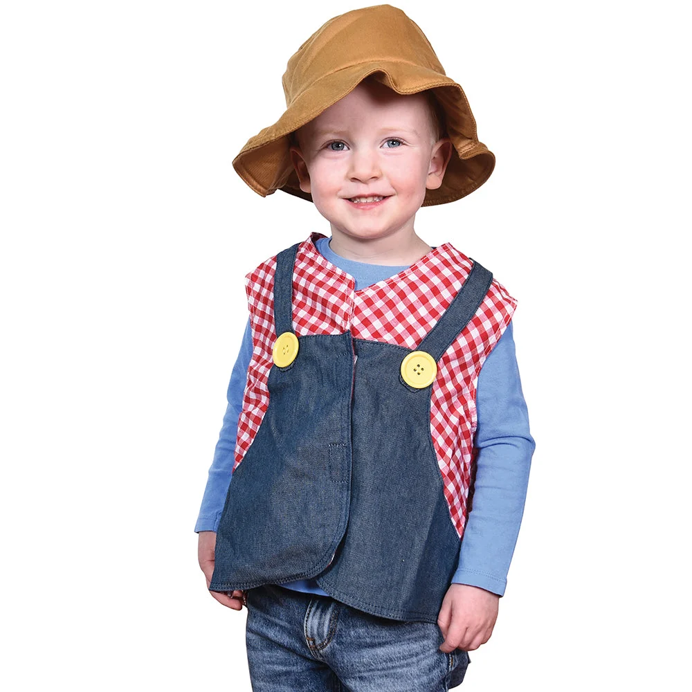 Toddler Dress-Up Vests & Hats Collection: Role-Play Set of 5 | Astronaut, Chef, Farmer, Nature Explorer & Pilot - Image 22