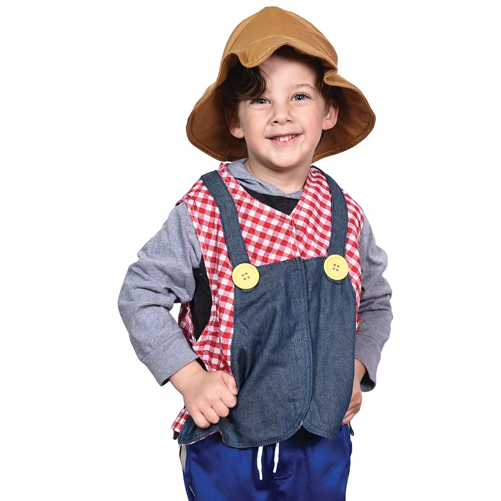 Toddler Dress-Up Vests & Hats Collection: Role-Play Set of 5 | Astronaut, Chef, Farmer, Nature Explorer & Pilot - Image 23