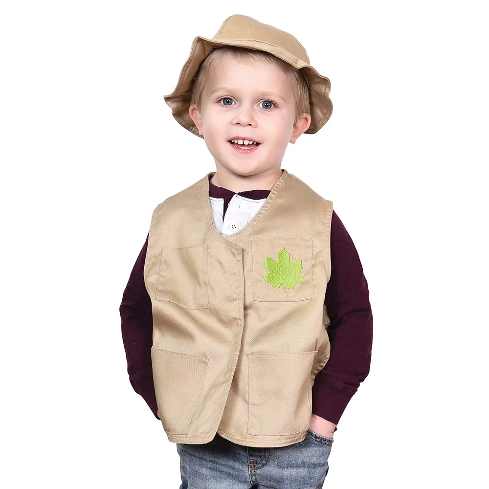 Toddler Dress-Up Vests & Hats Collection: Role-Play Set of 5 | Astronaut, Chef, Farmer, Nature Explorer & Pilot - Image 24