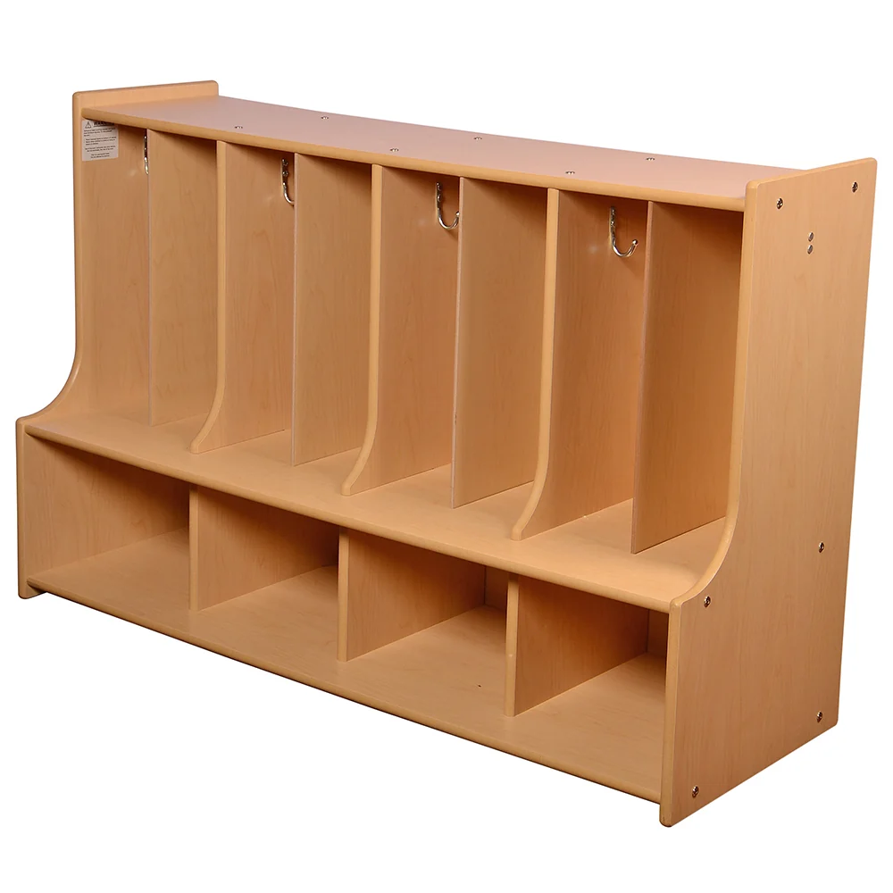 Toddler Locker Unit with Cubbies, Seat & Coat Hooks - Image 2