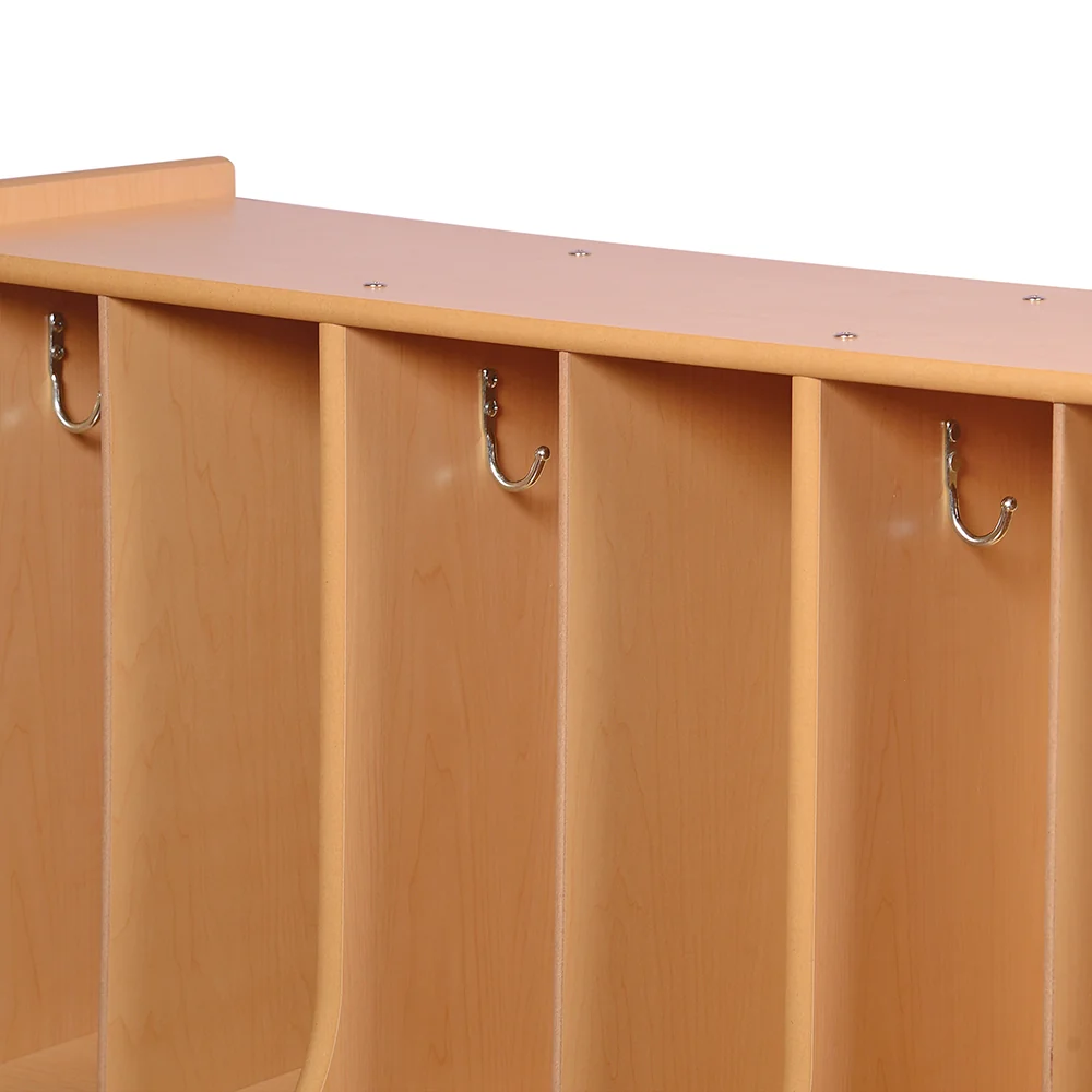Toddler Locker Unit with Cubbies, Seat & Coat Hooks - Image 3