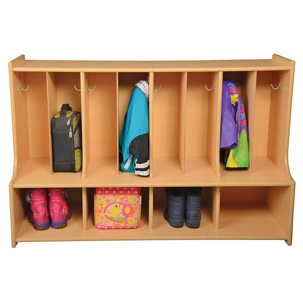 Toddler Locker Unit with Cubbies, Seat & Coat Hooks - Image 7