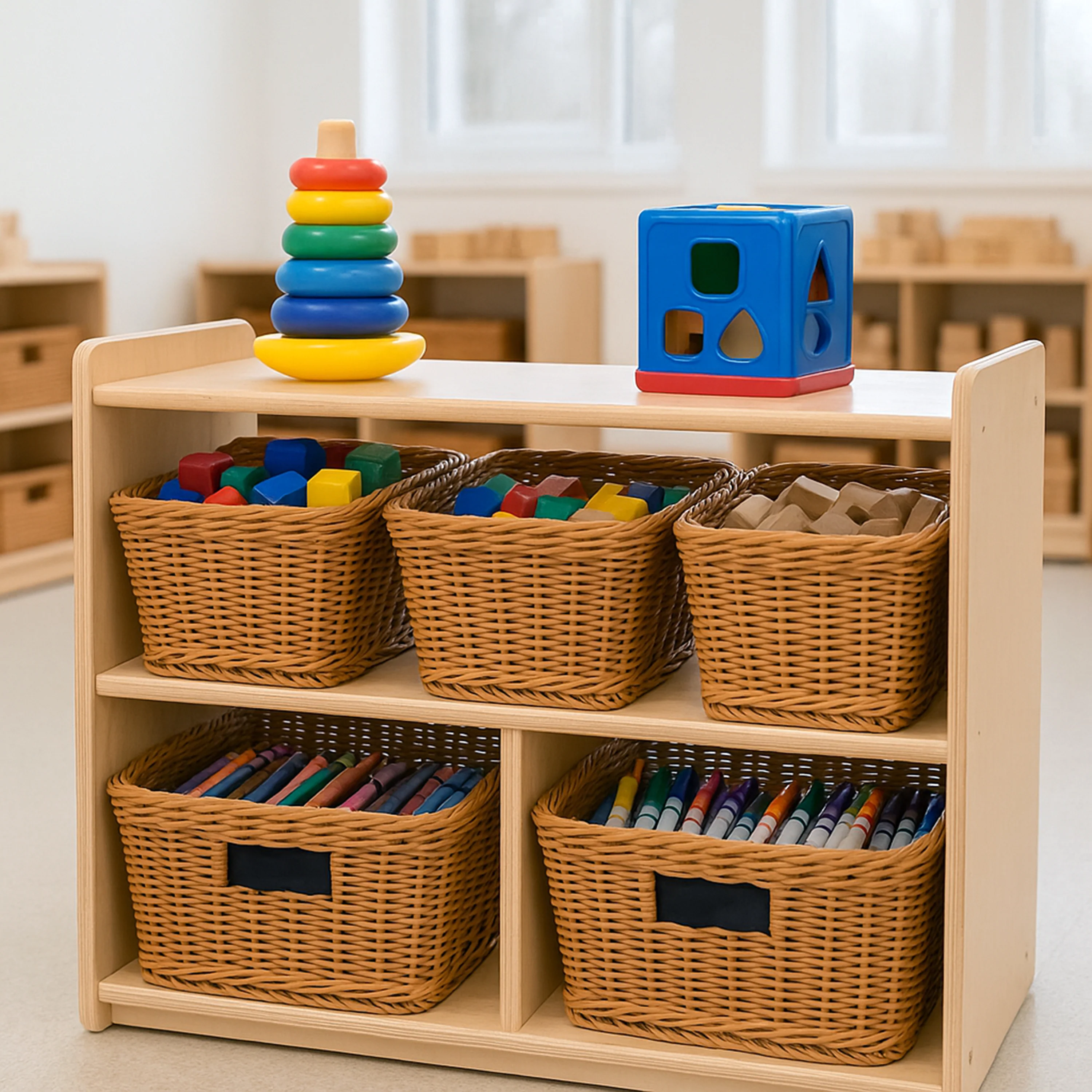 Dual-Access Toddler Shelf | GREENGUARD® Certified Storage Unit - Image 4