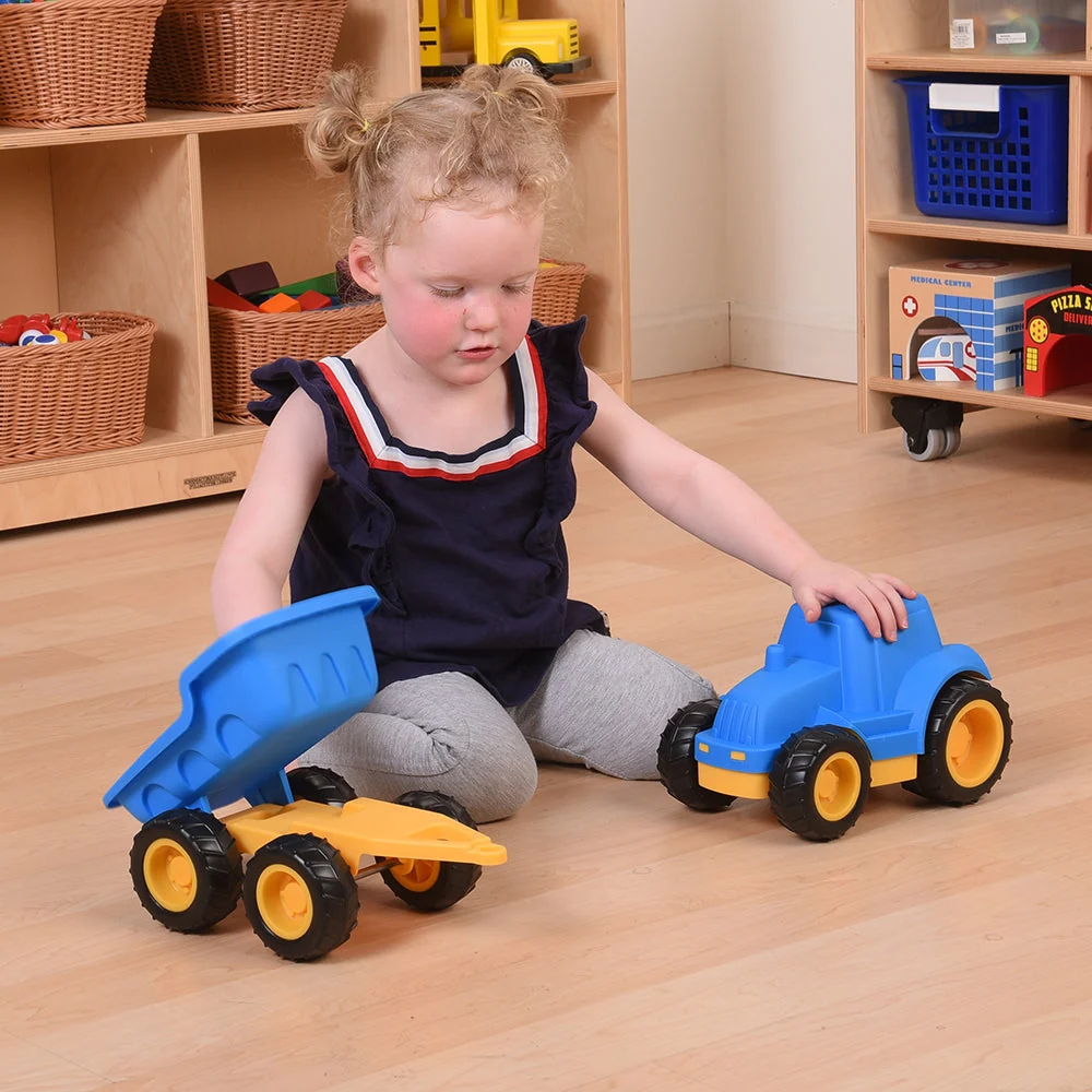 Toddler Tough Truck with Trailer | Classroom-Grade Construction Vehicle for Early Learners - Image 3