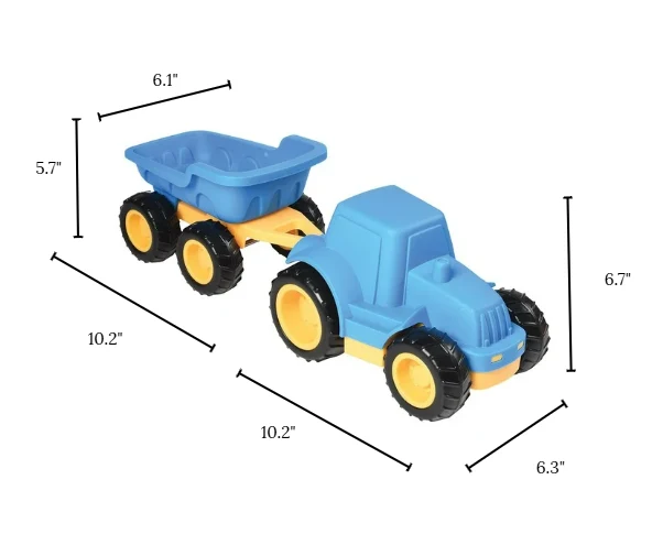 Toddler Tough Truck with Trailer | Classroom-Grade Construction Vehicle for Early Learners - Image 5