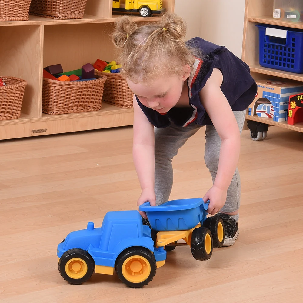 Toddler Tough Truck with Trailer | Classroom-Grade Construction Vehicle for Early Learners - Image 7