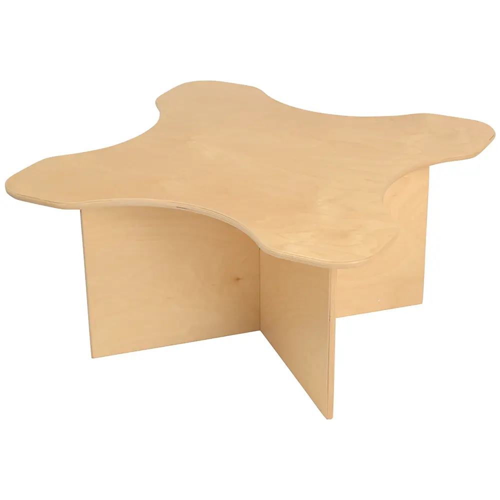 Toddler Transition Table with Durable Tuff-Gloss UV Finish | 15" H Wood Classroom Activity Table