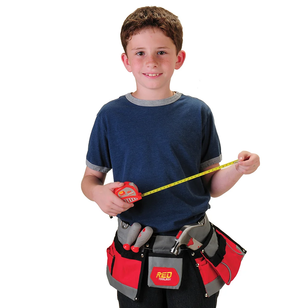 Real Tool Set with Adjustable Tool Belt – 5 Piece Child-Sized Tool Kit - Image 9
