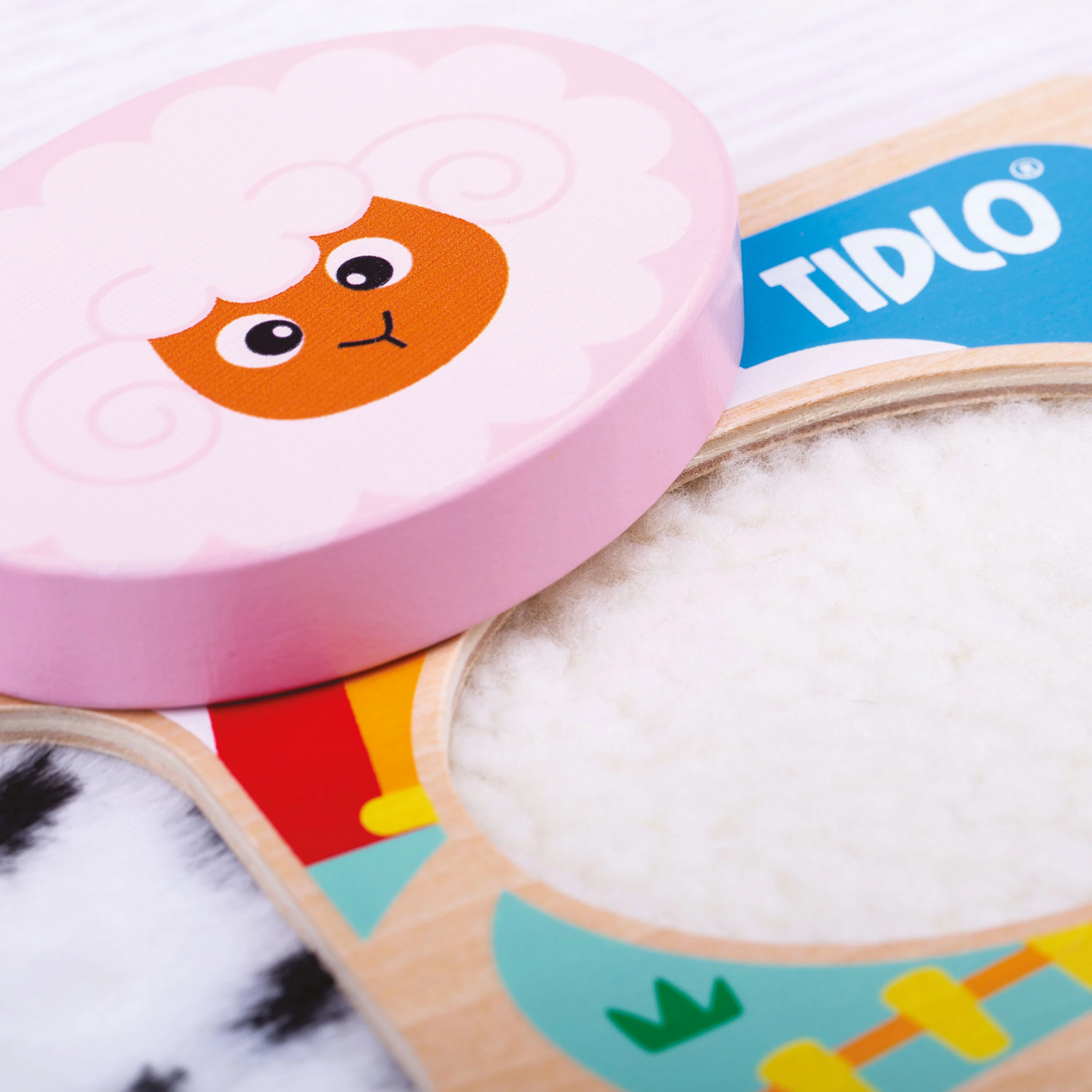 Touch and Feel Farm Puzzle | Wooden Sensory Shape Sorter with Textured Animal Pieces - Image 10