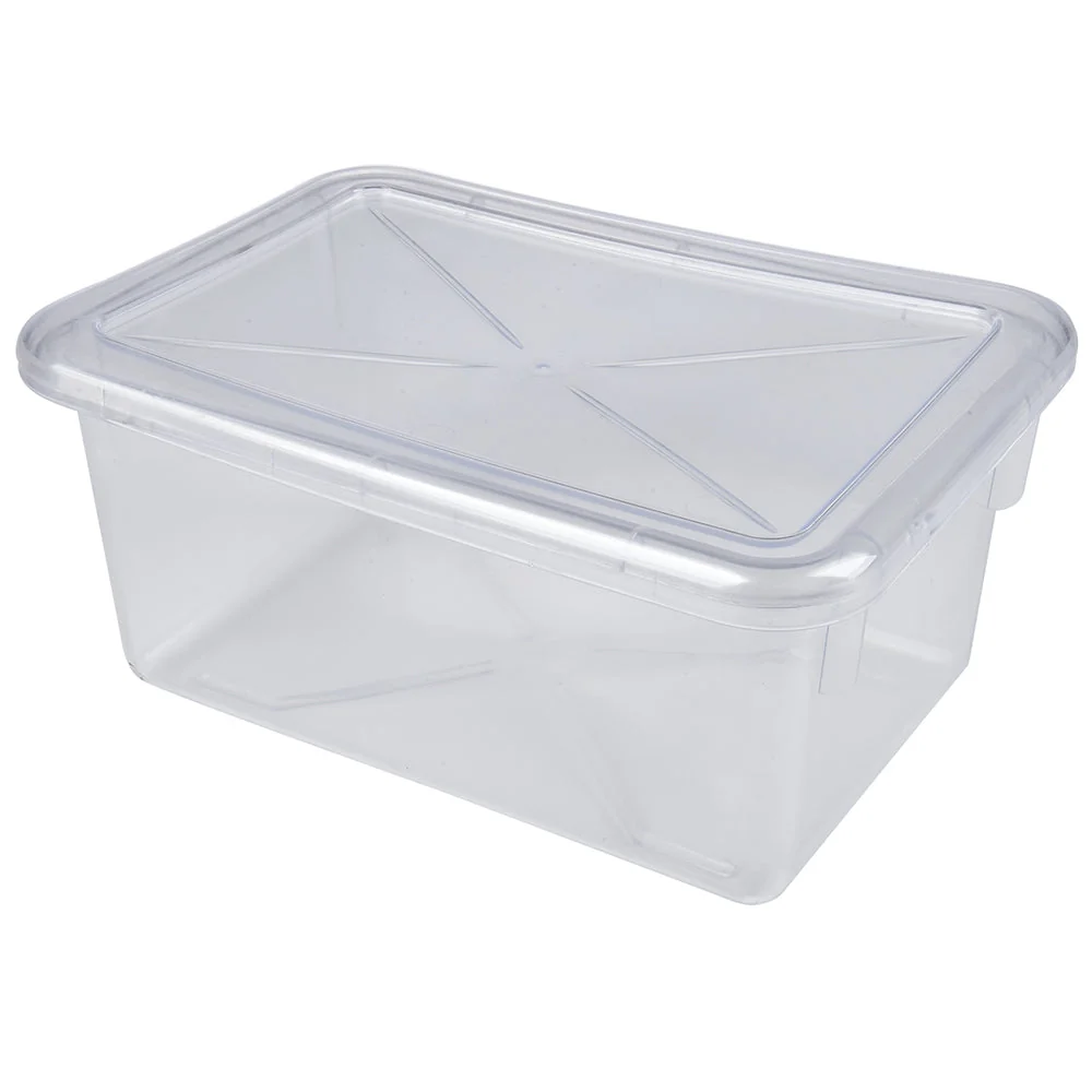 Clear Tough Tote | Durable Classroom Storage Bin - Image 3