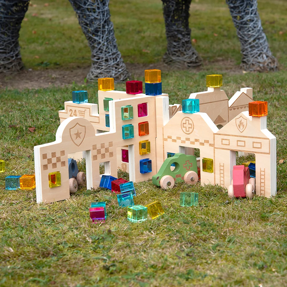 Tactile Town Discovery Dividers | Wooden Storytelling & Sensory Play Panels - Image 12