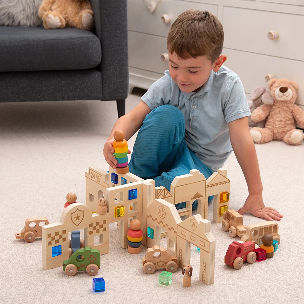 Tactile Town Discovery Dividers | Wooden Storytelling & Sensory Play Panels - Image 4