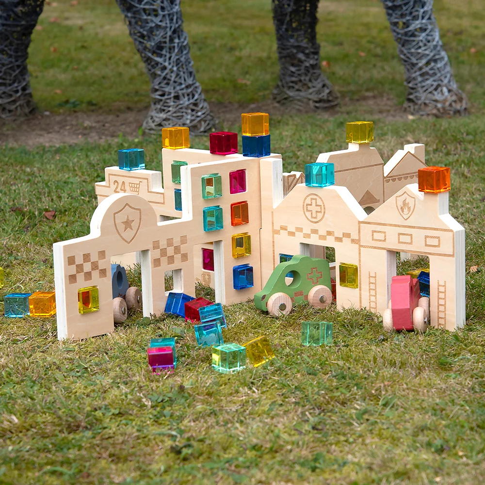 Tactile Town Discovery Dividers | Wooden Storytelling & Sensory Play Panels - Image 7
