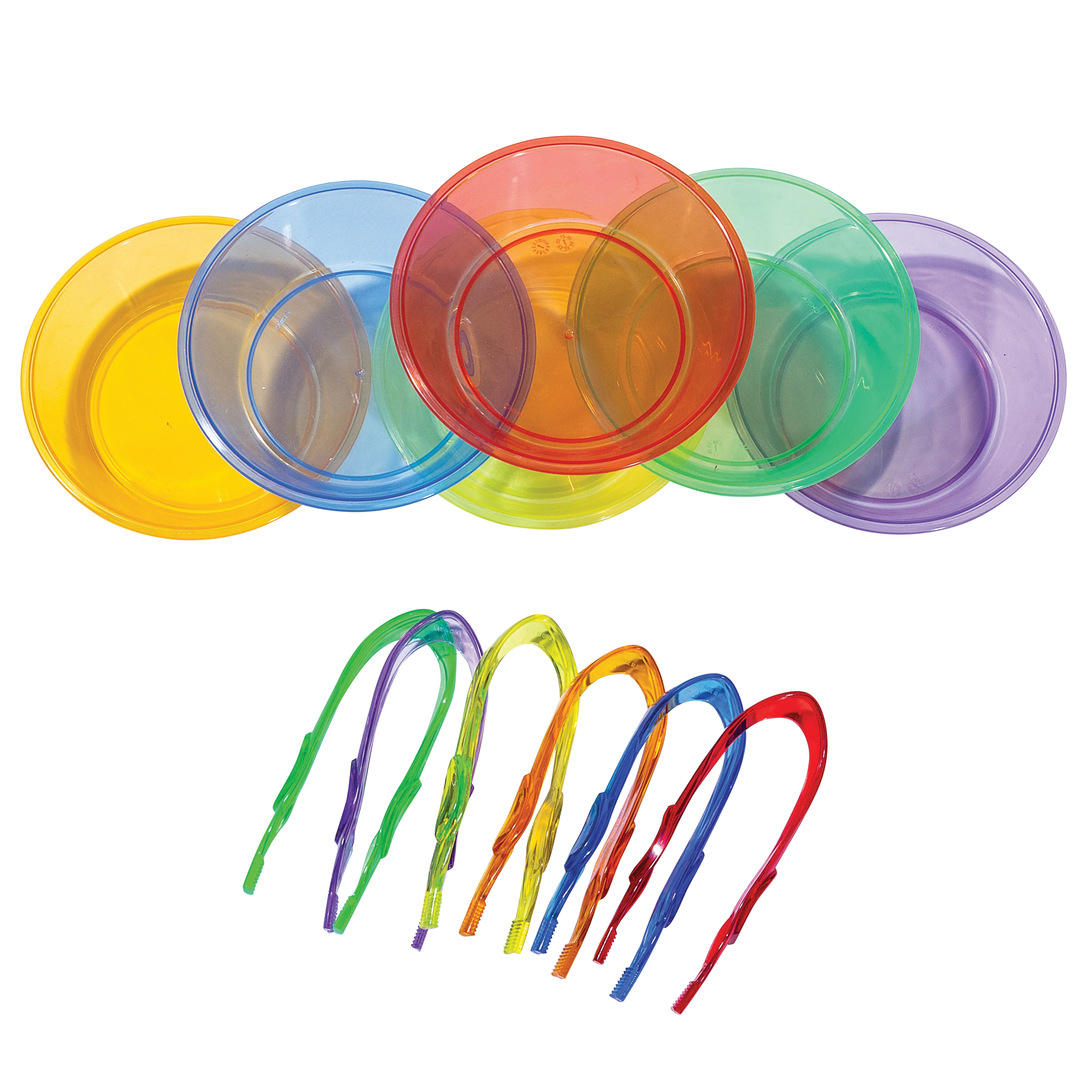 Translucent Sorting Bowls & Tweezers | 12-Piece Color Sorting, Fine Motor, and Light Table Sensory Play Set - Image 21