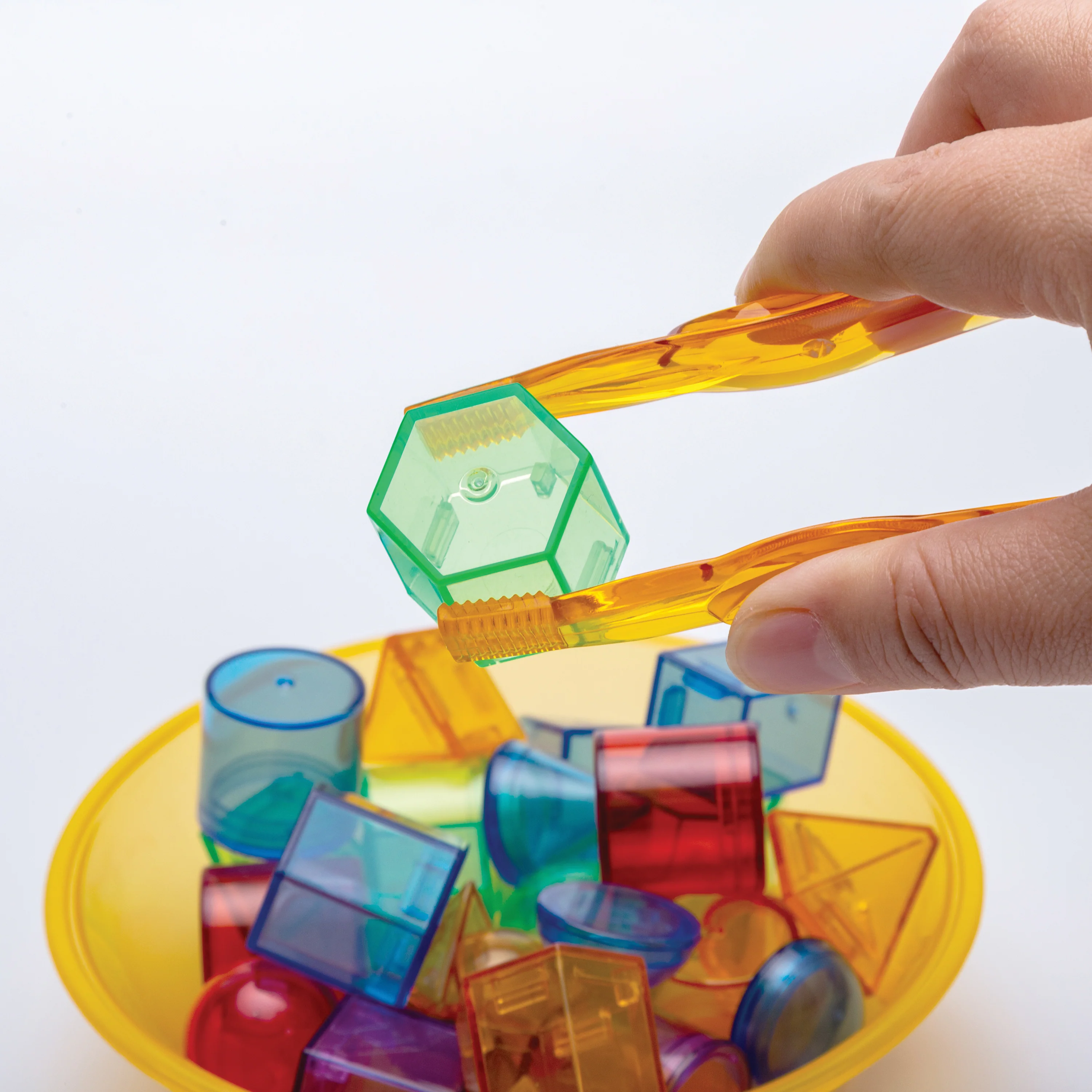 Translucent Sorting Bowls & Tweezers | 12-Piece Color Sorting, Fine Motor, and Light Table Sensory Play Set - Image 5