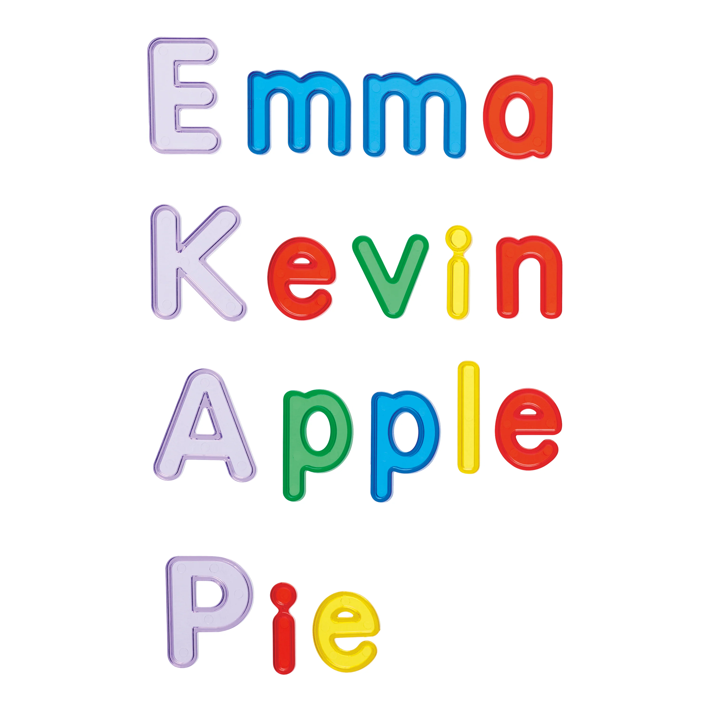 Translucent Spelling Set | 92 Piece Alphabet Letter Manipulatives with Uppercase & Lowercase Letters - Image 5